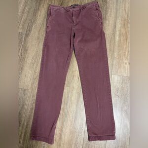 American Eagle Extreme Flex Maroon/Burgundy Pant Size 34x34